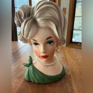 Vintage Napcoware Lady Head Vase C7294